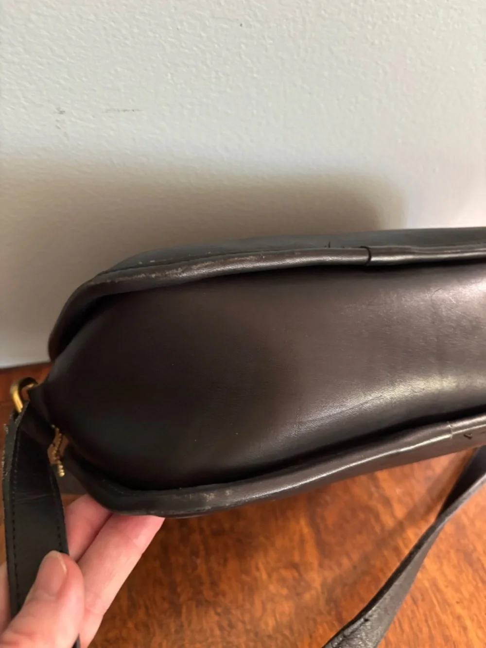 Vintage Coach Lewiston crossbody bag -black glove tanned leather - Picture 5 of 11